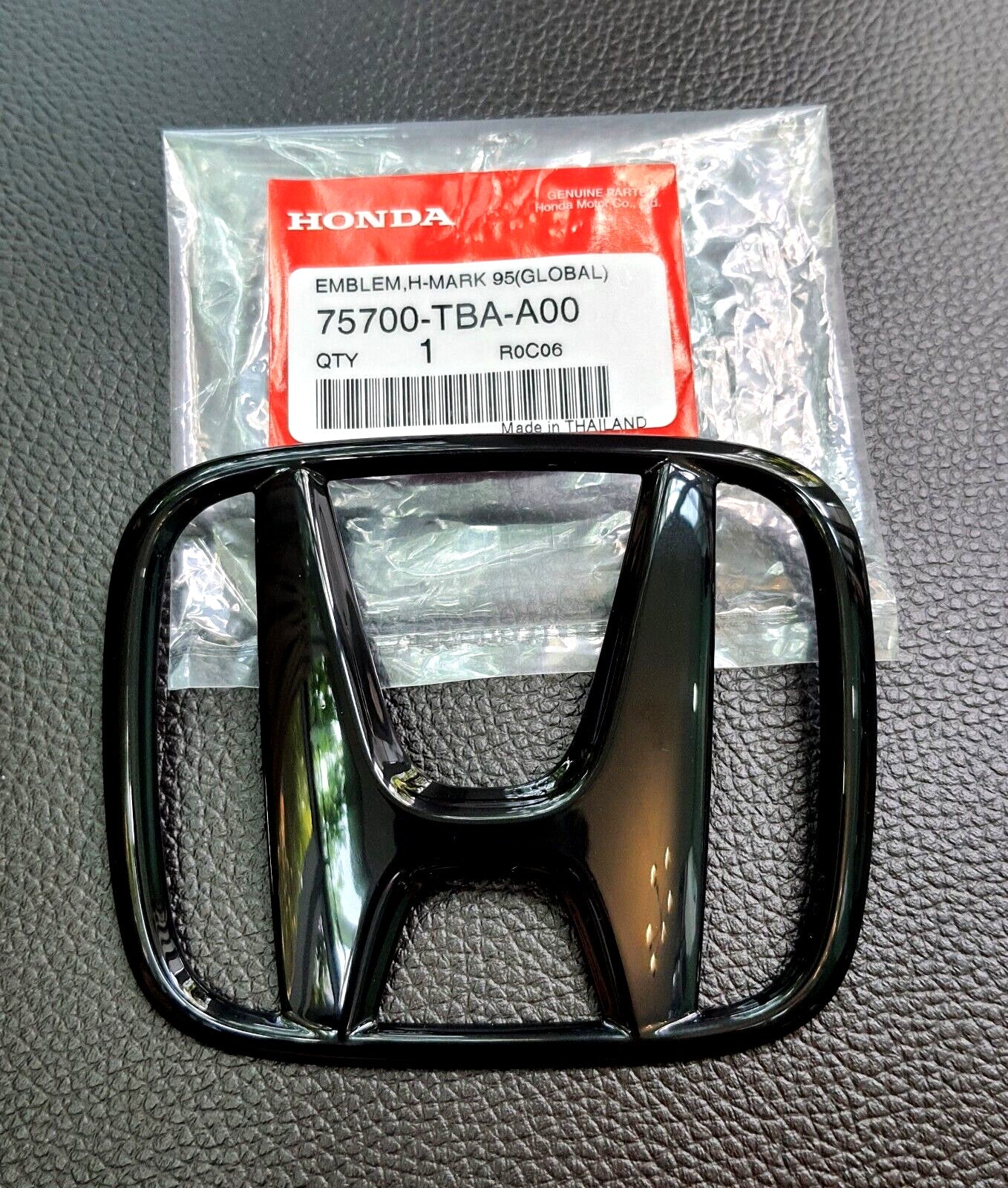 1SET Glossy BLACK for CIVIC FC FK LOGO EMBLEM BADGE FOR REAR for HONDA for CIVIC 2015-21