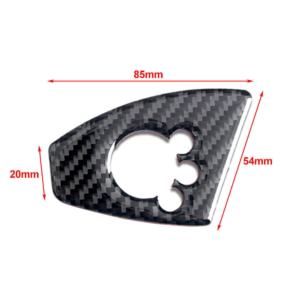 for Audi TT TTRS 2008-14 Carbon Fiber Car Interior Door Lock Button Cover Trim