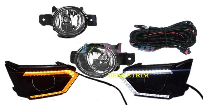 for Nissan Altima 2019-2020 DRL LED Daytime Running Lights Fog lights Set KIT