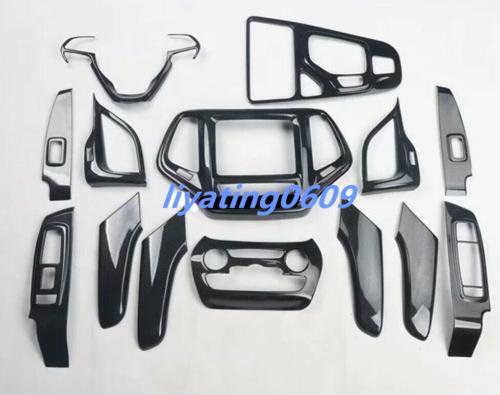 14-Piece Carbon Fiber Style Interior Trim Kit for Jeep Cherokee 2016-2017
