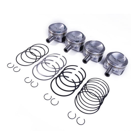 4pcs Upgrade Piston and Wave Ring ¦µ21 mm Set for VW for Passat CC 1.8T 06J198151B