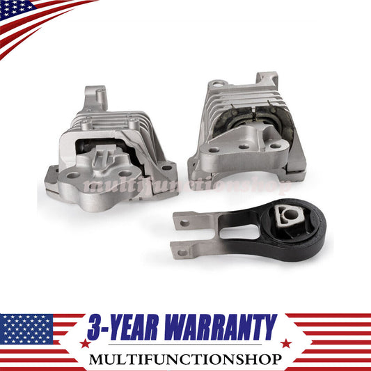 3PCS Engine Motor Transmission Mount Set for Jeep Cherokee for Chrysler 200 2.4L