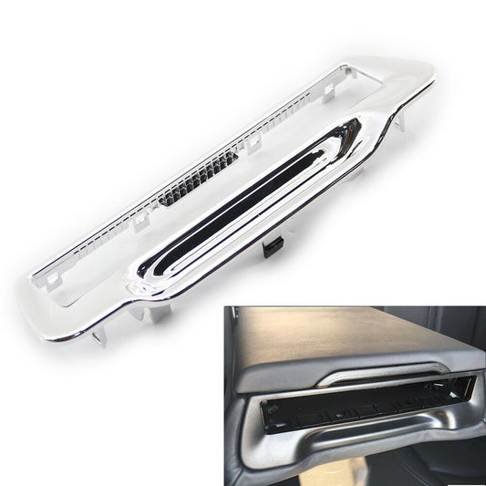 Rear Armrest Cup Holder Trim Fit for Audi A6 A7 2011-2017 4G8863289A Silver Car