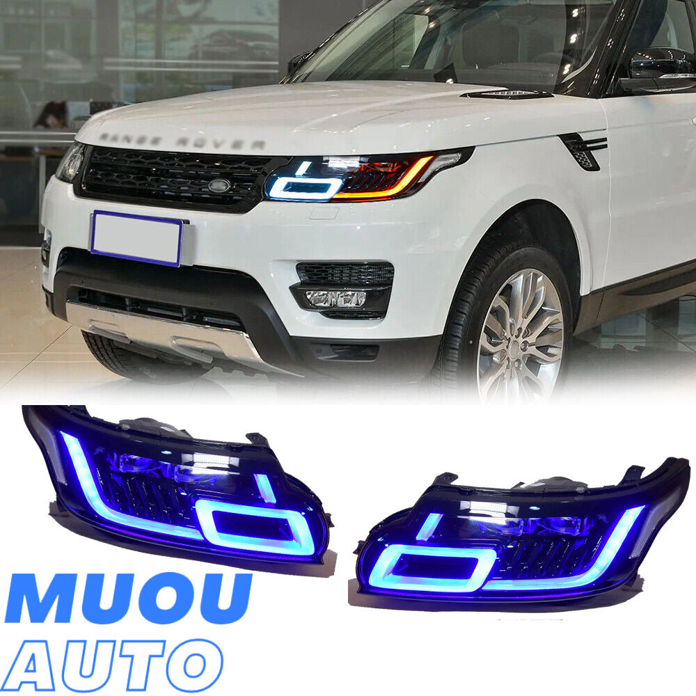 for Land Rover for Range Rover Sport 14-17 Upgrade 2018+ style LED Modified Headamp