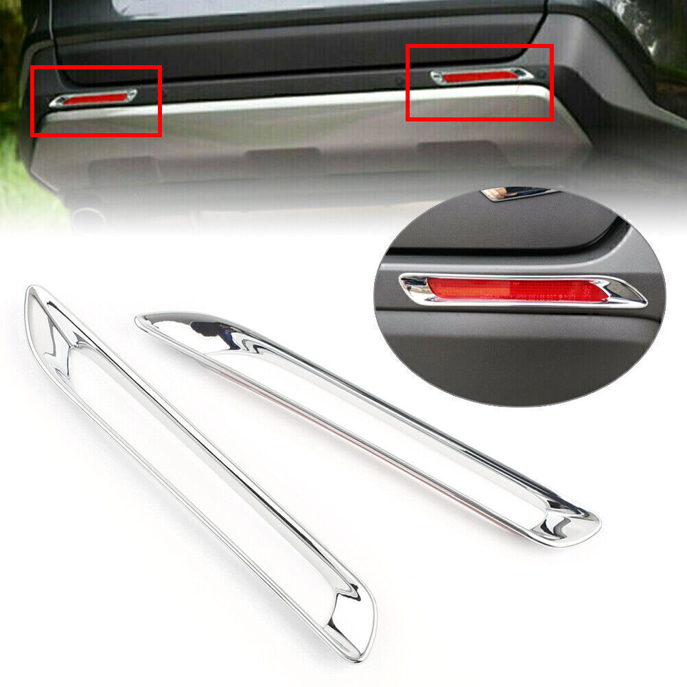 Chrome Rear Fog Light Lamp Cover Trim Decoration for Toyota RAV4 2019 2020 ABS
