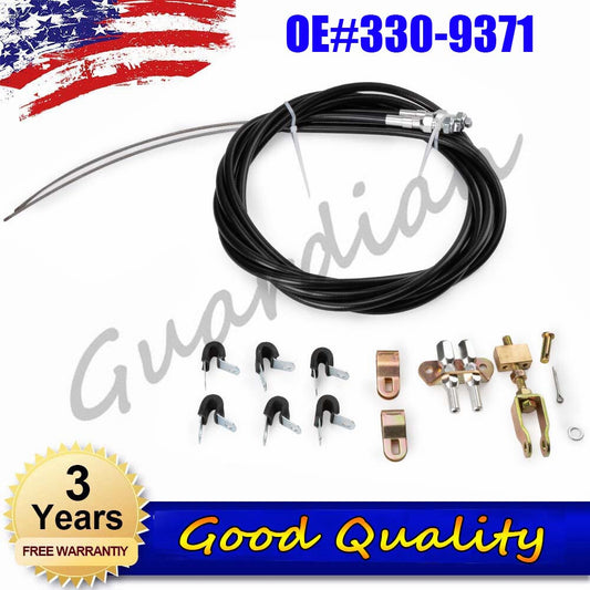 330-9371 Universal Emergency Parking Brake Complete Cable Kit Replacement Repair