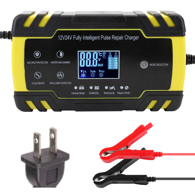 Car Automatic TouchScreen Pulse Repair LCD Battery Charger For Lead Acid Battery