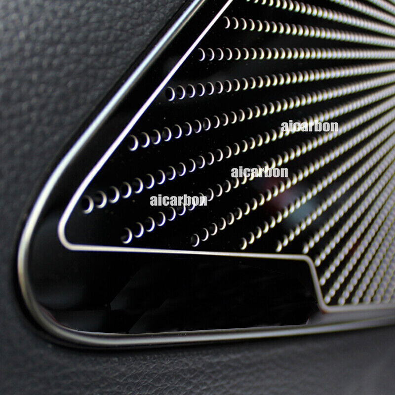 4X Black Steel Inner Door Horn Stereo Frame Cover Trims for Toyota for Corolla 20-24
