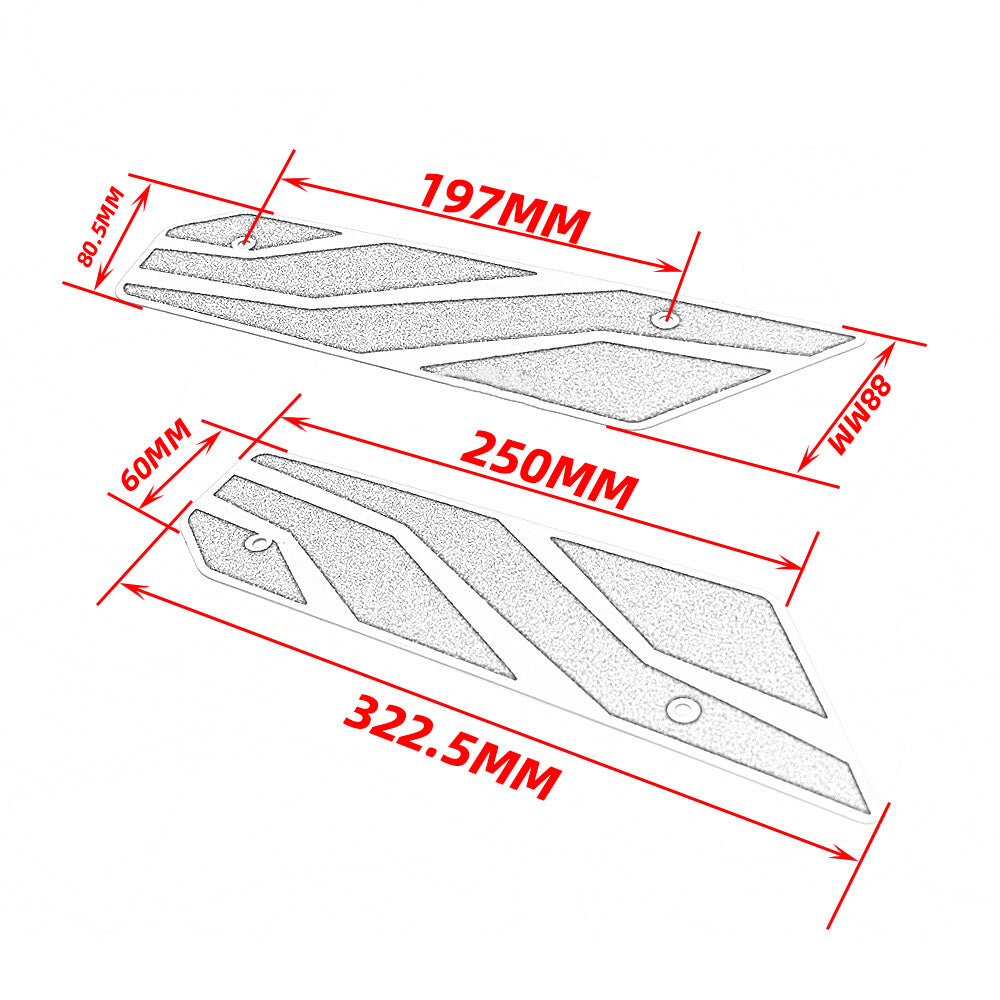 Footrest Dirt Bike For SYM MAXSYM TL500 Stainless Steel Rear Pedals Foot Pedals