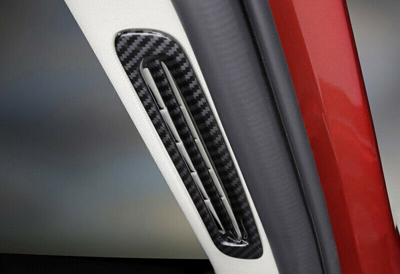 for Mazda 3 Axela 2020-2021 ABS Carbon Fiber A Pillar Air Outlet Vent Cover Trim