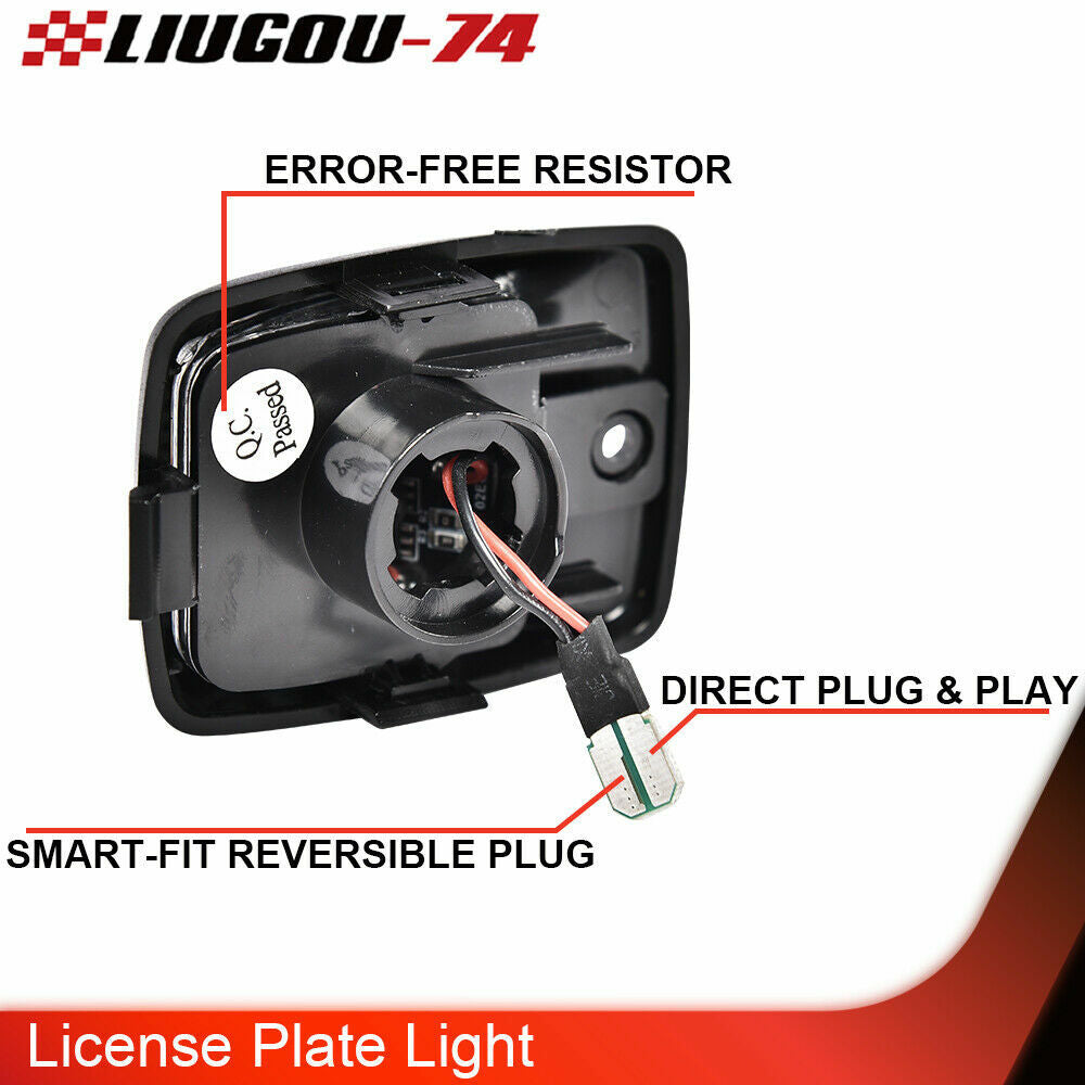 [Exclusive Red OLED Tube] LED License Plate Light Suitable for 2005-15 Tacoma/Tundra