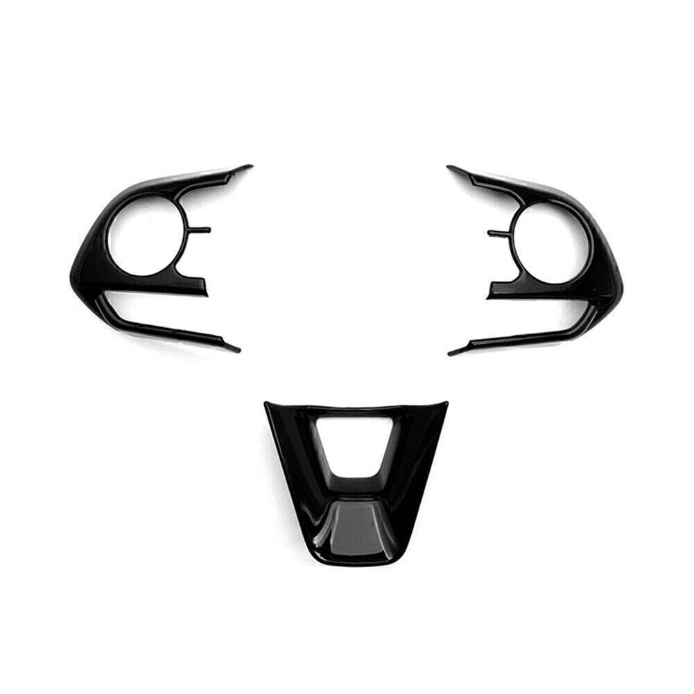 Lenkradrahmenabdeckung Zierleiste Schwarz gl?nzend f¨¹r for Toyota for Corolla 3St 19-24