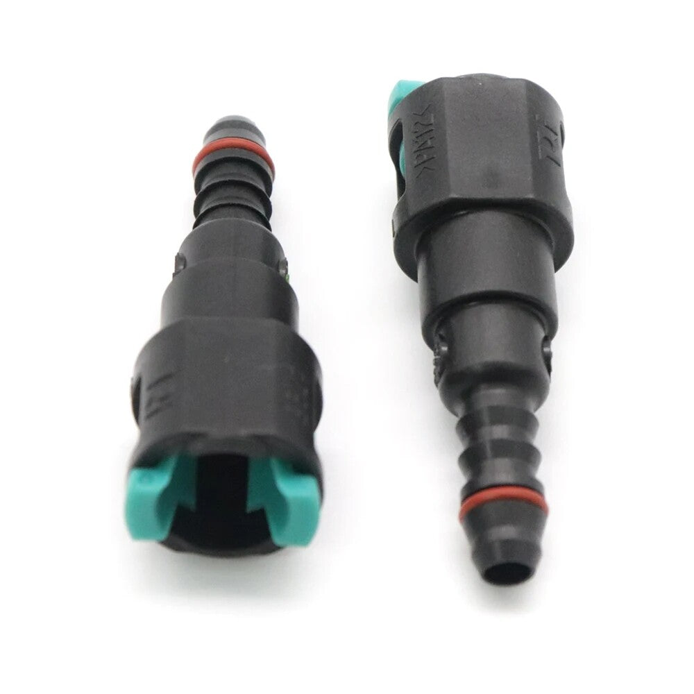 7.95 mm ID6 8x6 180¡ã 2-Piece Fuel Line Hose Quick Release Female Connector