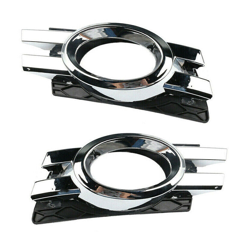 Pair Chorme Front Bumper Fog lamp Grille Cover For 2007-2009 for Mercedes GL450