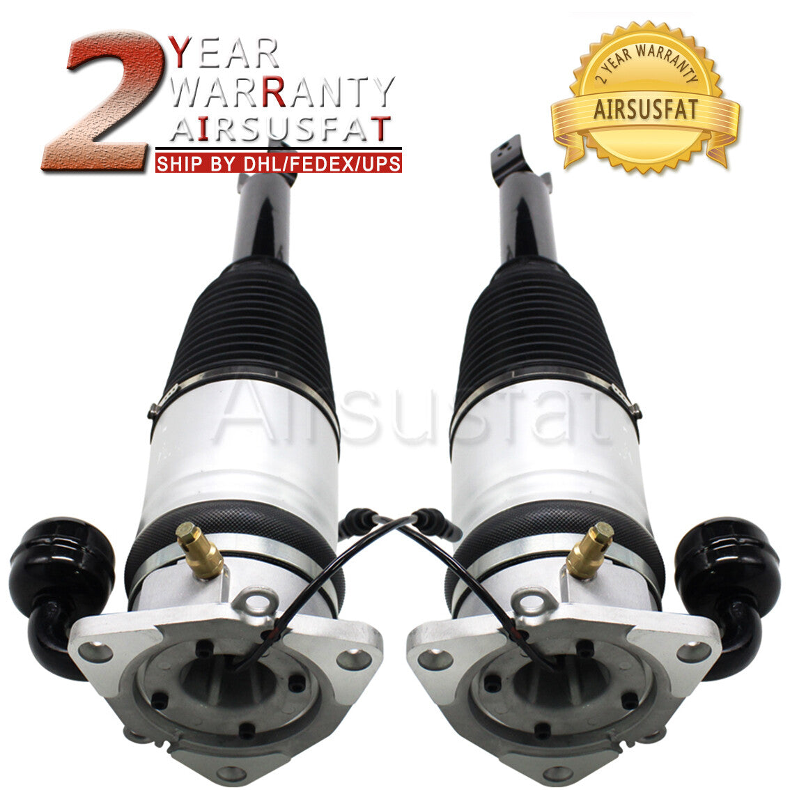 2x Rear Air Suspension Shock Absorber Struts for VW Phaeton 3D0616001 3D0616002