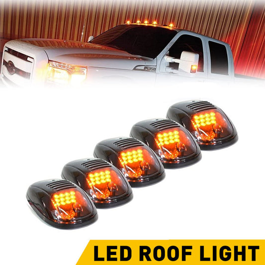 5 For Silverado 1500 2500 3500 Amber LED Roof Top Running Cab Marker Light