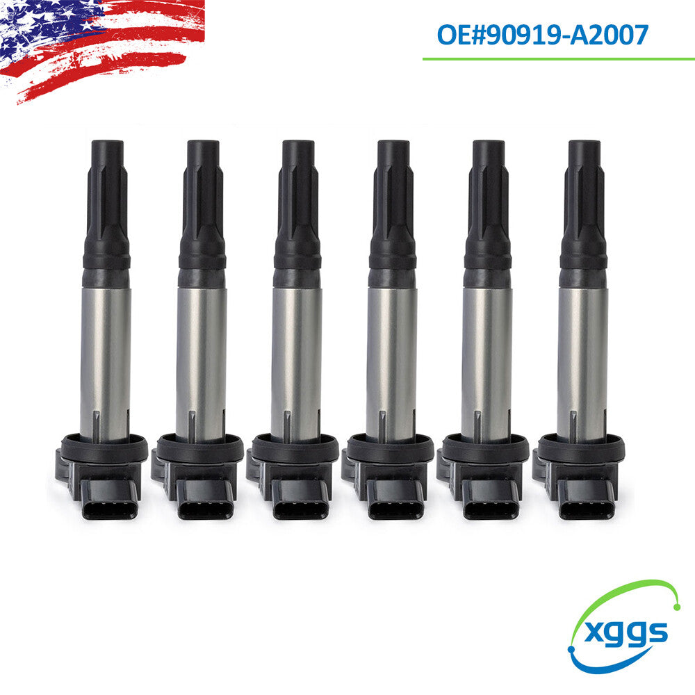 6xIgnition Coil 90919-A2002 90919-A2007 for LEXUS EVORA for TOYOTA for LAND CRUISER 2013