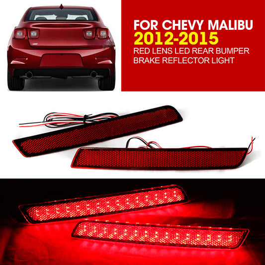 Red-lens LED rear bumper brake reflector light (Assy) for Chevrolet Malibu 2012-2015