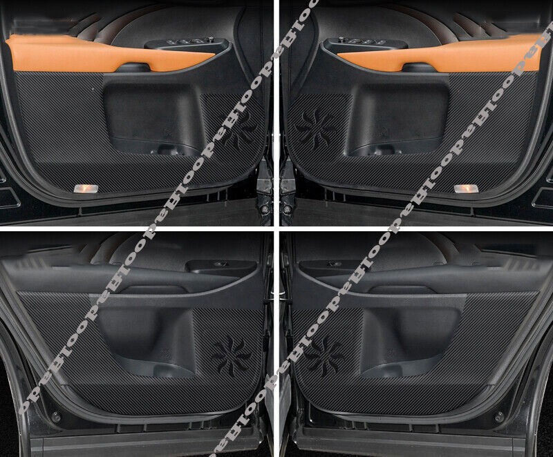 for Toyota Highlander 14-19 PU Leather Door Anti Kick Pad Protective Cover Trim