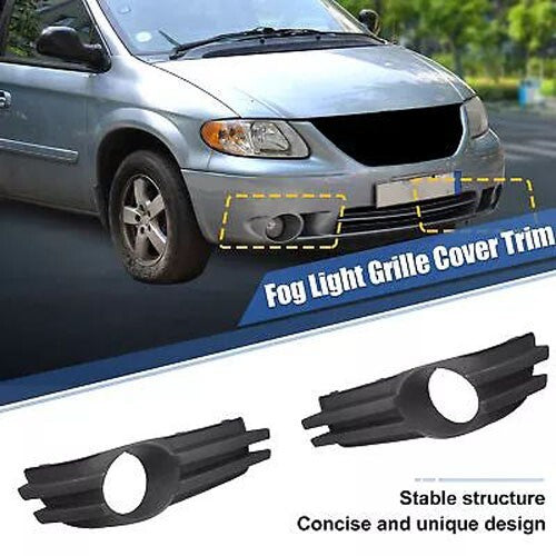 A pair of 51132AA right front fog light grille covers for Dodge Grand Caravan 08-10
