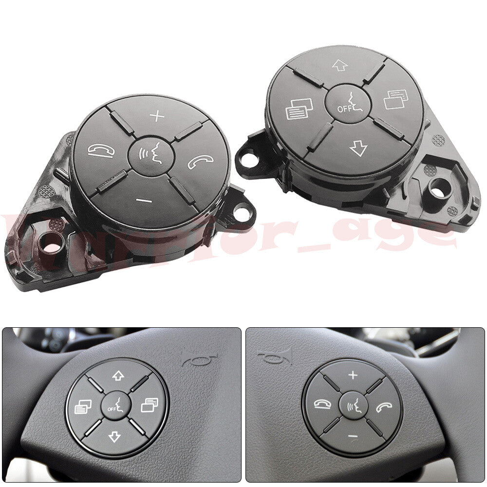 2x Gray Steering Wheel Control Switches L+R For 09-12 for Benz X164 GL450 ML550 ML63
