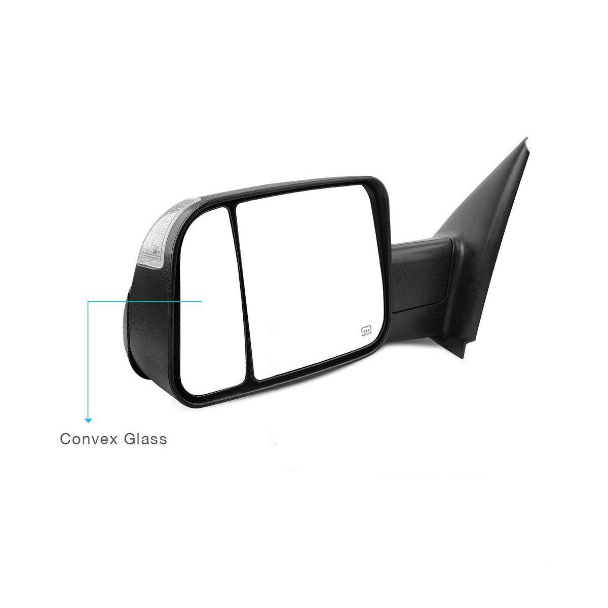 Left Tow Mirror Spotter Lower Glass LHD For 2010-2020 for Dodge for Ram 1500 2500 3500