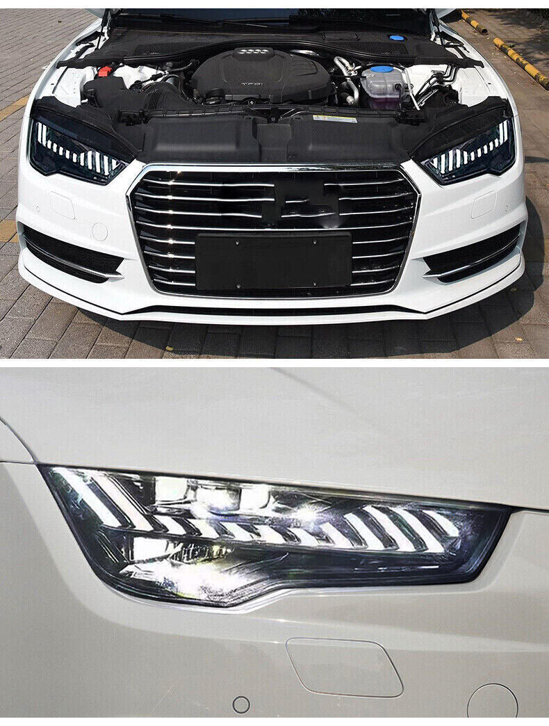 LED Headlights Front lamp Assembly for Audi A7 C7 RS7 2011-2018 Sequential Turn
