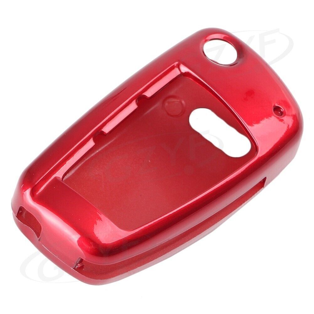Gloss Red Shell Cover Flip Remote Key Protector Case Fob for AUDI A3 A4 Q7 R8