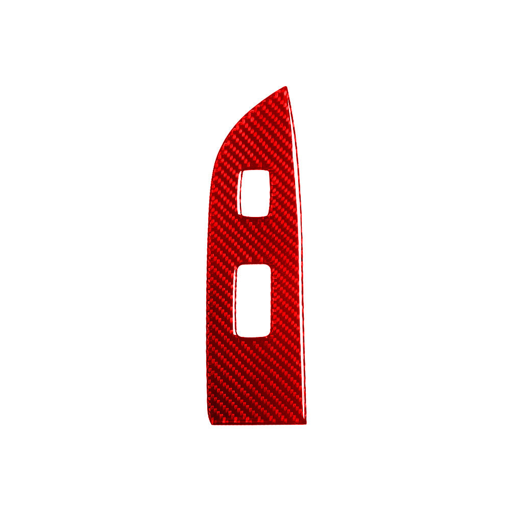 4Pcs Red Carbon Fiber Window Lift Control Trim for LEXUS RX330 RX350 2004-2009