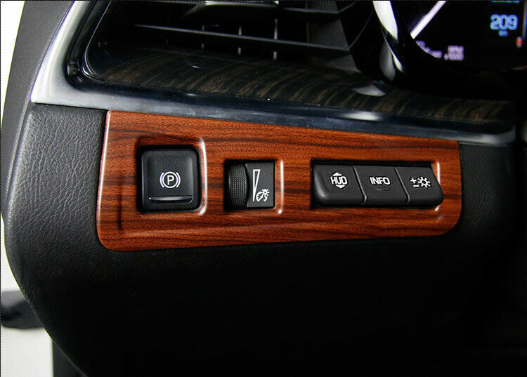 1P Headlight Switch Control Cover Trim Peach Wood Grain for Cadillac XT5 2017-24