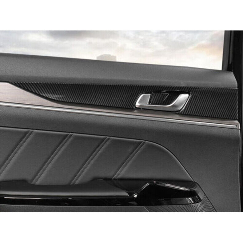 for Kia K5 2021-2023 Carbon Fiber ABS Interior Door Handle Molding cover Trim 5x