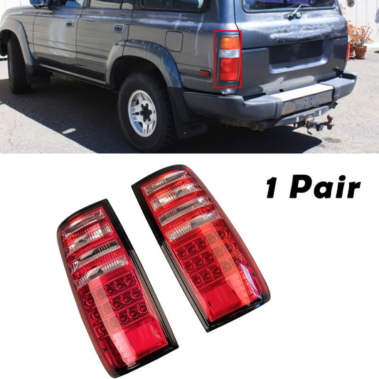 Turn Signal Lamp 2Pcs Rear Brake Tail Light for Toyota for Land Cruiser FJ80 1991-97