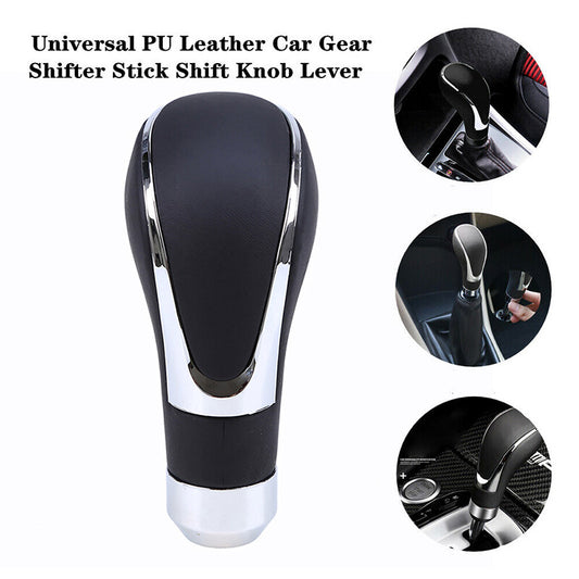 Car Universal Manual Gear PU Leather Grip Shifter Handle Stick Shift Knob Lever