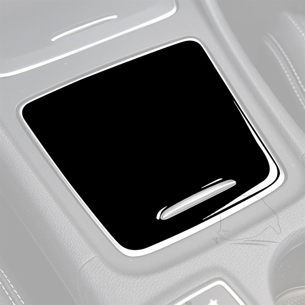 Gloss Black Central Control Storage Box Trim for Benz A GLA CLA Class W176 13-19