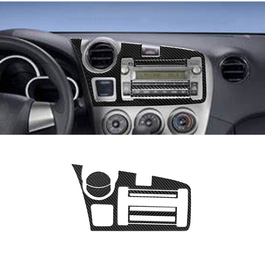 5X Carbon Fiber Center Console Panel Cover Trim for Toyota Matrix 2009-2014