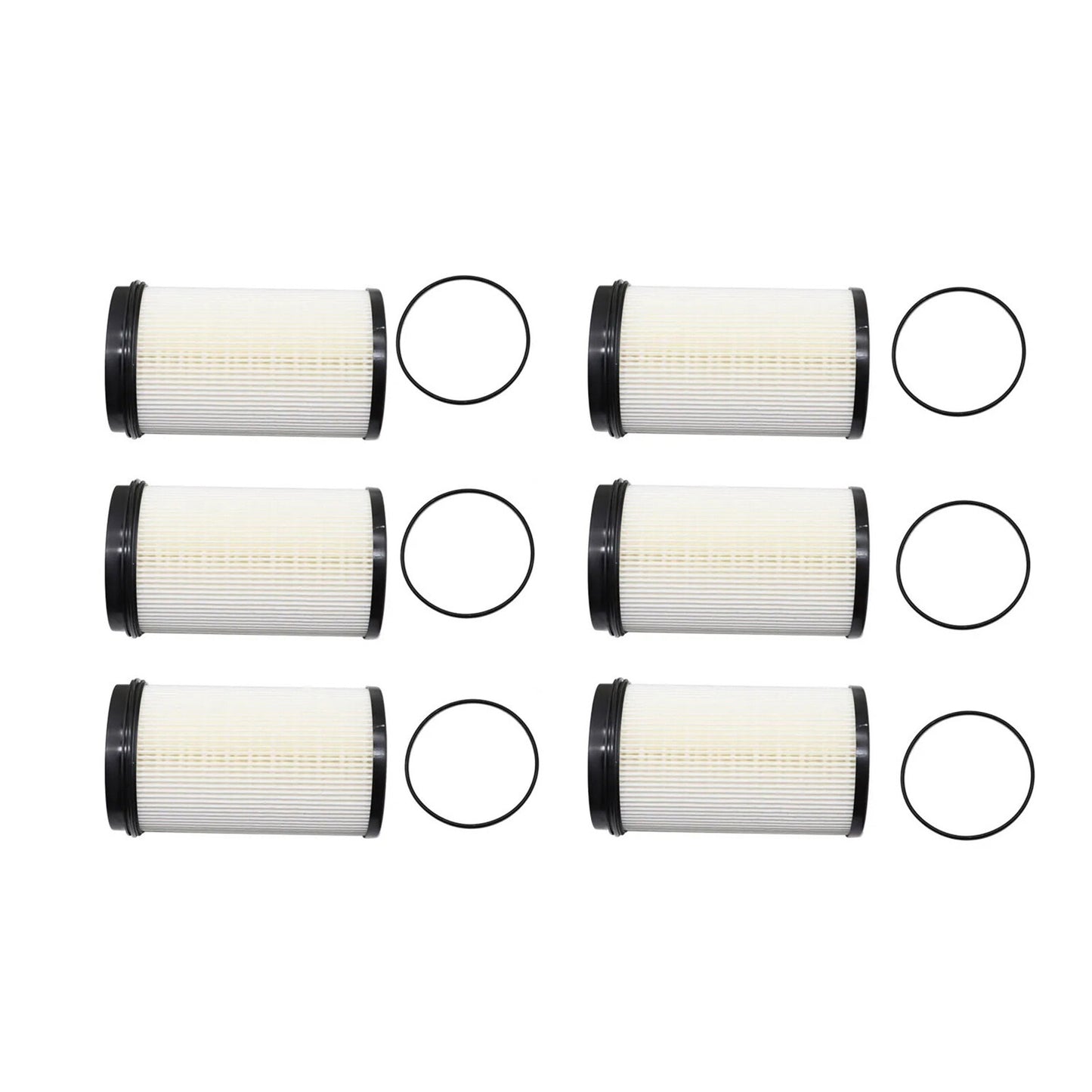 New 6Pcs Fuel Filter Water Separator Element R61709 For DD13 DD15 Diesel Engine