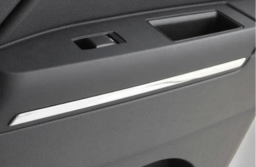 For 2010-2016 for Jeep Patriot Compass Chrome Steel Inner Door Strip Cover Trim 4PCS