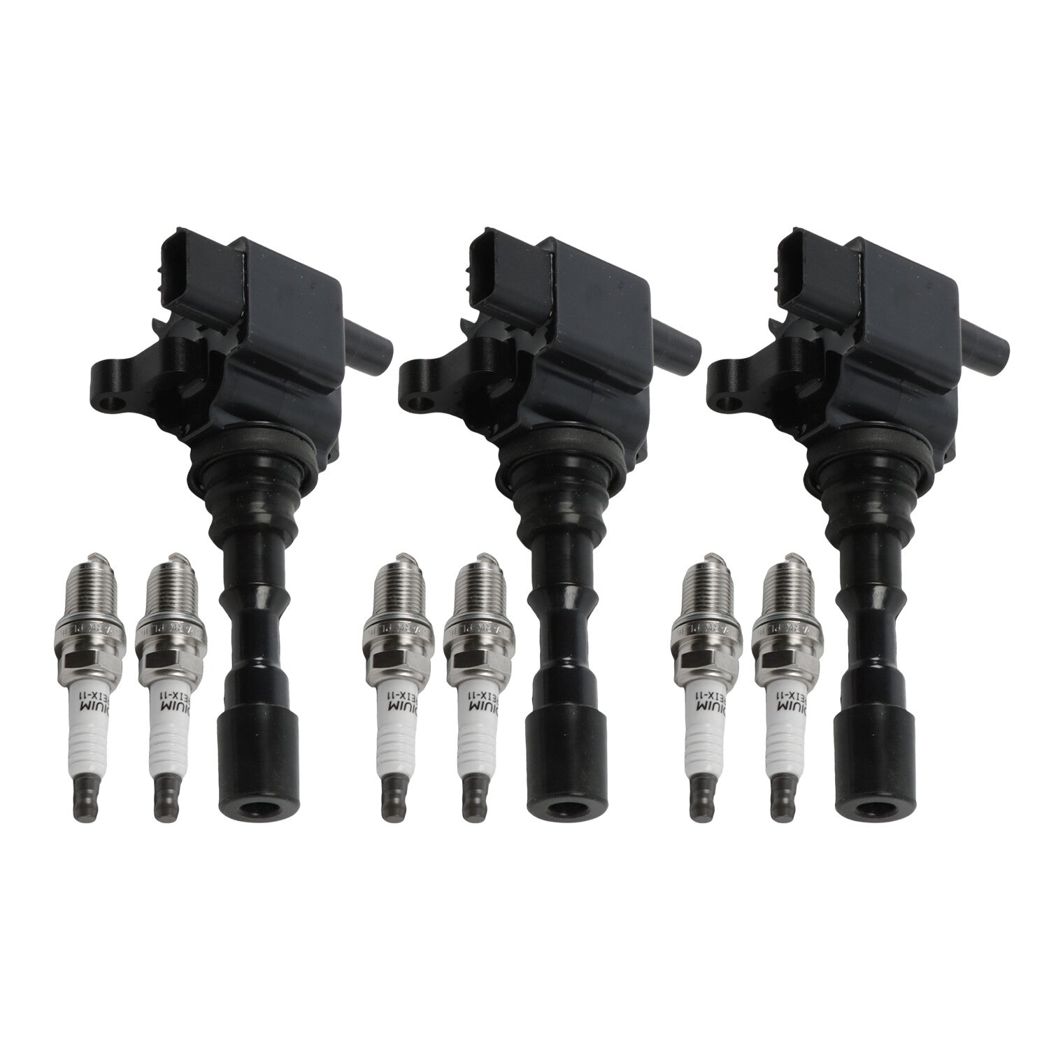3X Ignition Coil+Spark Plug Set For 03-06 for Kia Sorento V6 3.5L UF431 2730039800