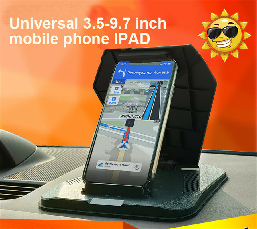 Black Car Dashboard Phone Holder Cradle Mount Anti-Slip For Mobile Phone GPS