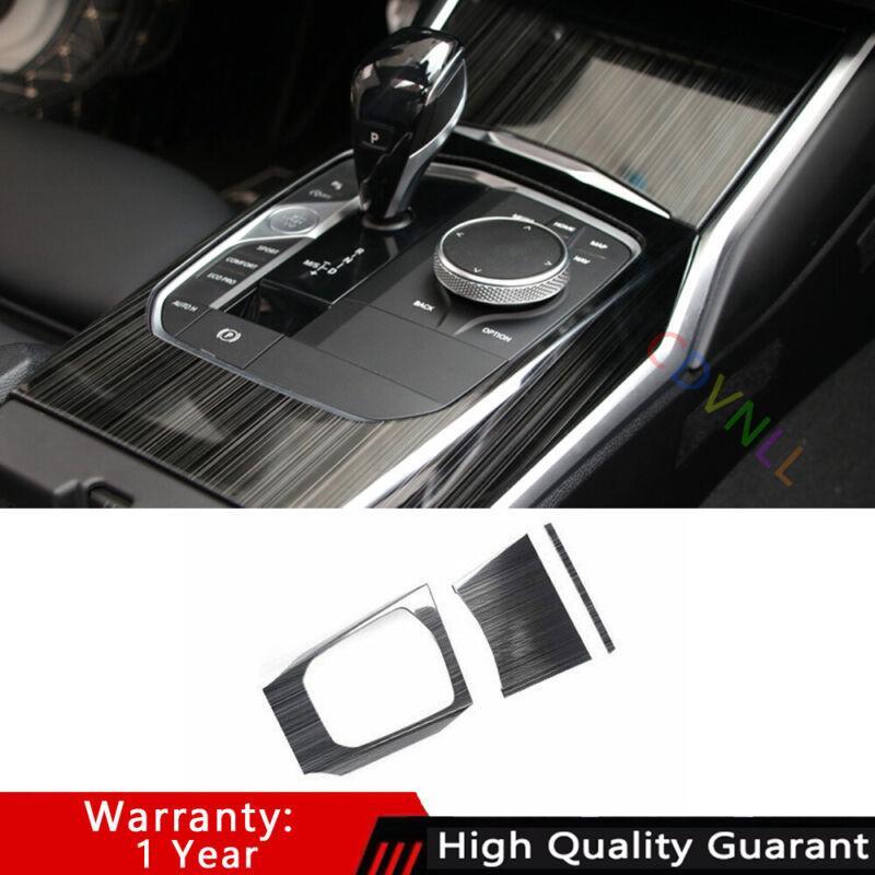 for BMW 3-Series G20 19-2022 Black Titanium Middle Console Gear Shift Panel Trim
