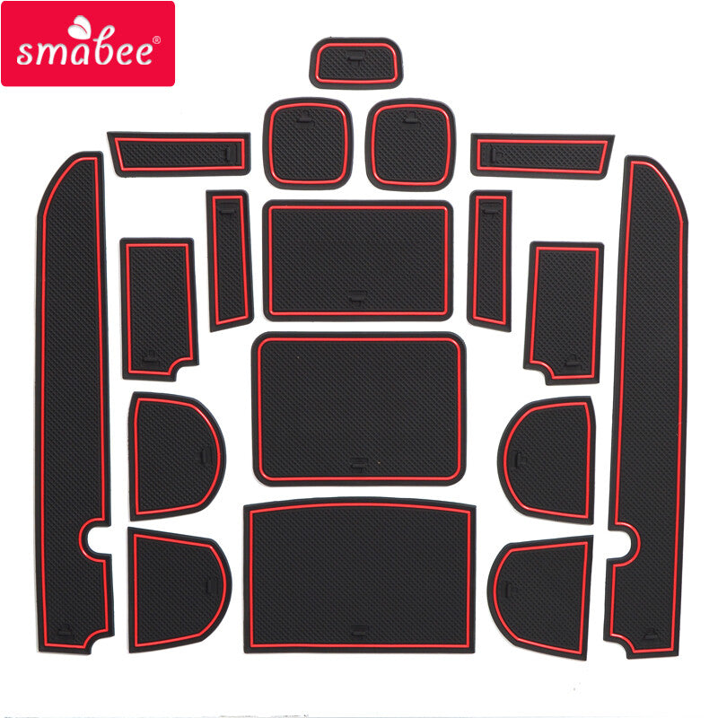 Gate Slot Cup Pad for NISSAN NAVARA D40 2008-2012 4DR Accessories Anti-Slip Mats