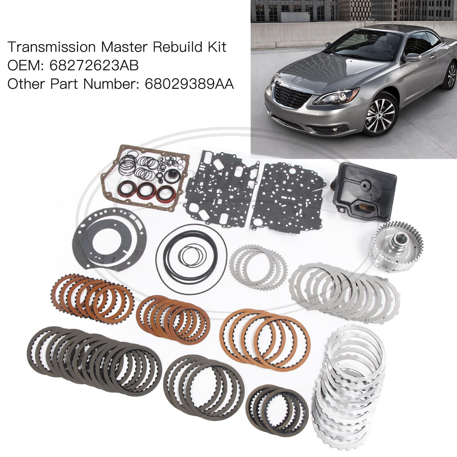 62TE Automatic Transmission Master Rebuild Kit Sealing for Volkswagen for Chrysler 200 for Dodge Journey