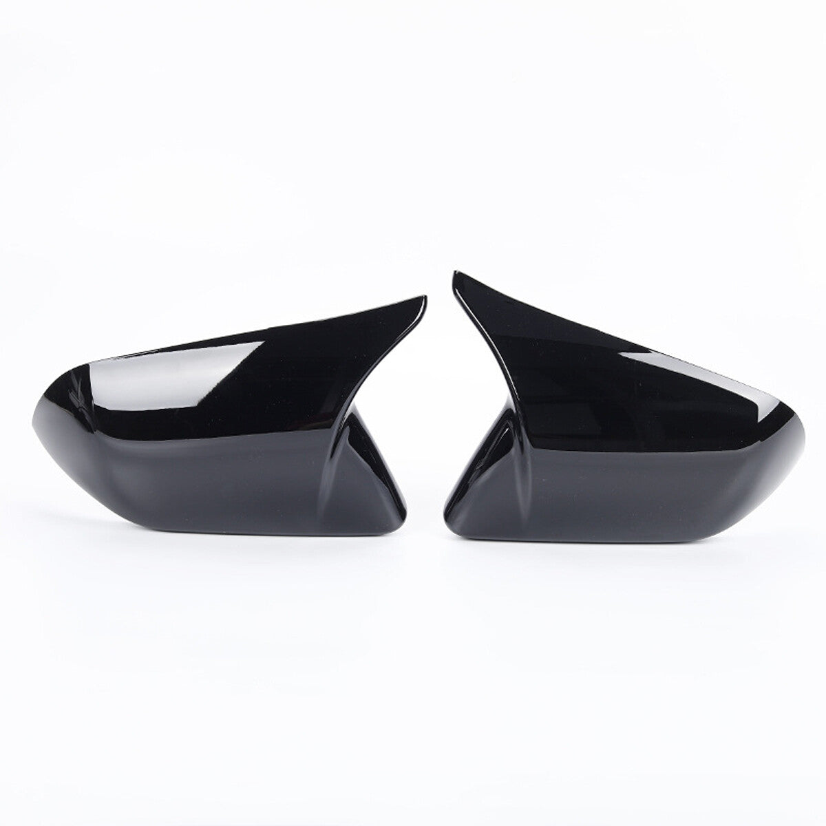 Rearview Wing Mirror Cover Cap For 2015-2022 for Ford for Mustang Horn Gloss Black L+R