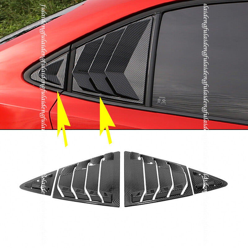 for Toyota for Corolla Sedan 2019-2022 Carbon Side Window Louver Shutter Cover Trim