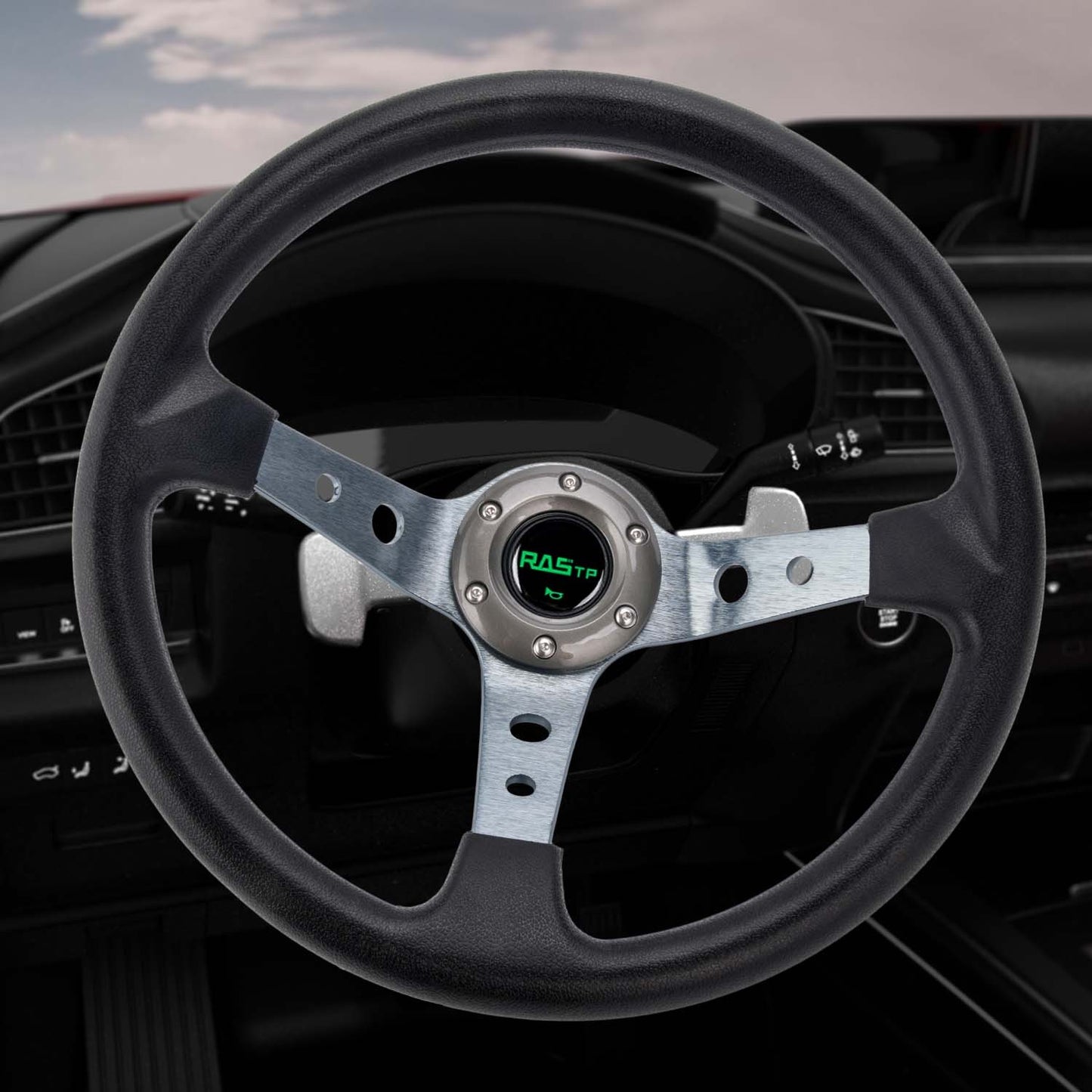 9.5cm 14inch 350mm Deep Dish Drifting Racing Steering Wheel Racing Car