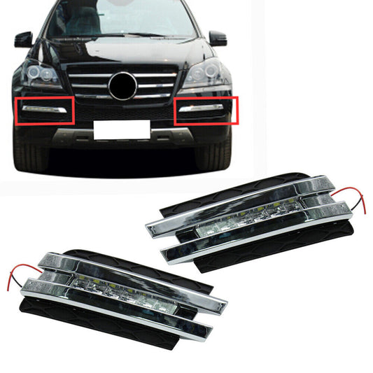 2X LED Daytime Running for Mercedes-Benz X164 GL450 2007-2012 Fog Light Lamp