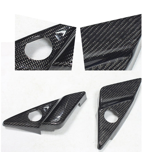Carbon Fiber A Pillar Speaker Panel Cover Trim fit for Maserati GranTurismo 08-16 AT