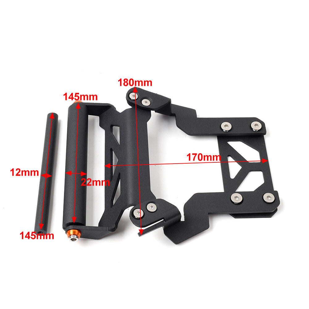 12MM GPS Phone Navigation Plate Bracket Holder for Honda Forza 350 2021-2023
