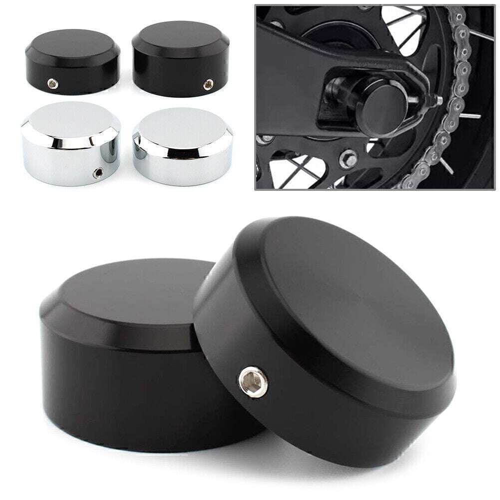 Motorcycle Axle Nut Covers Flat Bolt Cap Fit Sportster S 1250 RH1250S 2021 Black