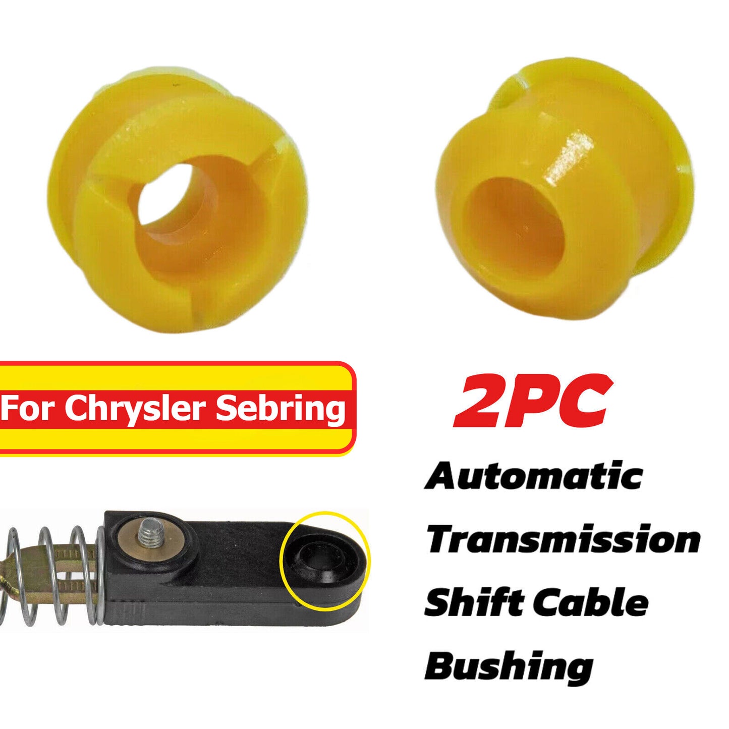 2X for Chrysler Sebring 2007-2010 Auto Shift Cable Linkage Bushing Repair Kit